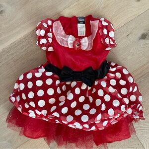 Disney Minnie Mouse Red Polka Dot Dress size 3T-4T